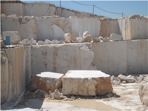 Perlato Sicilia Marble Blocks, Italy