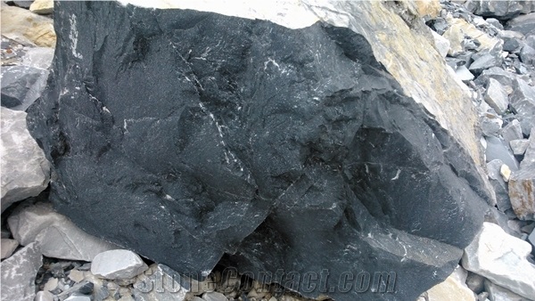Black Carrara Marble Block - Colonnata Black Marble - Black Bardiglio , Bardiglio Nero Di Carrara Black Marble Block