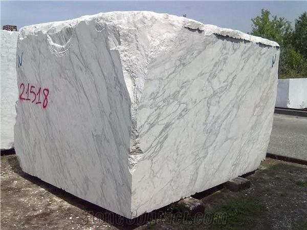 Calacatta Marble Block, Italy White Marble