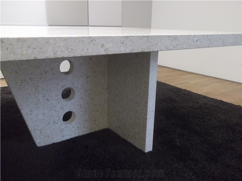 New Zealand White Quartz Stone Table