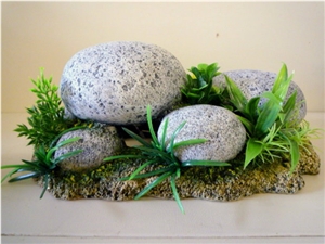 Pebble for Garden, Natural Stone Grey Granite Garden & Palisade