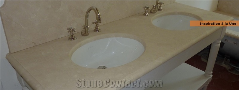 Crema Marfil Marble Vanity Top From France Stonecontact Com