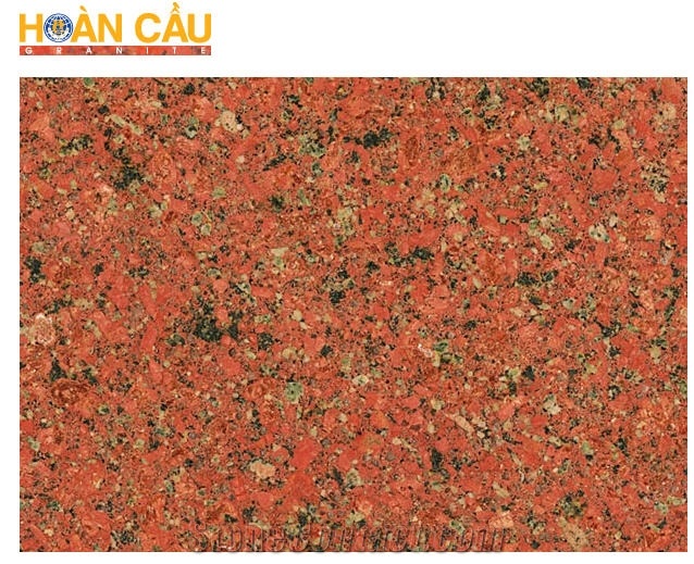 Red Binh Dinh Granite Slabs, Tiles