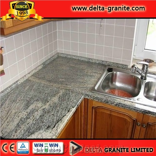 China Hot Sales Dark Grey Granite Counter Top Stone,Natural Granite Counter Top