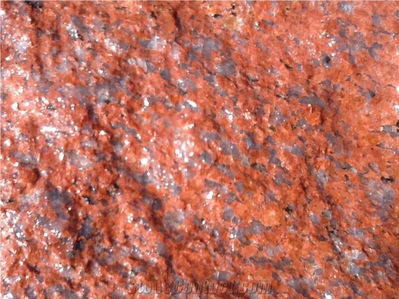 War Red Granite Block, Ruby Red Granite Block