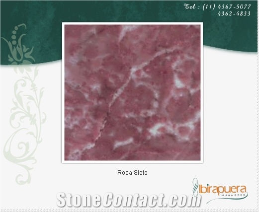 Rosa Siete Marble Slabs & Tiles, Brazil Red Marble
