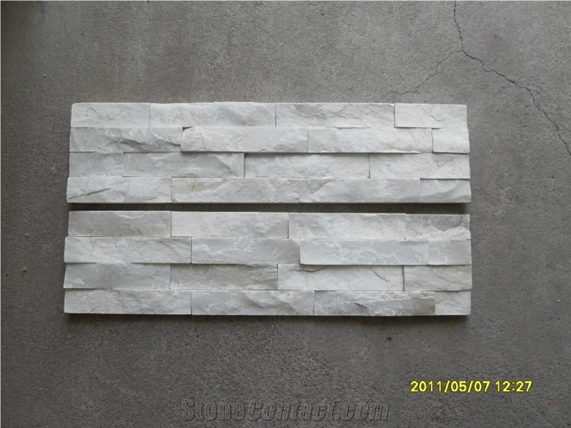 Cheap China White Quartzite Wall Stone, Culture Stone