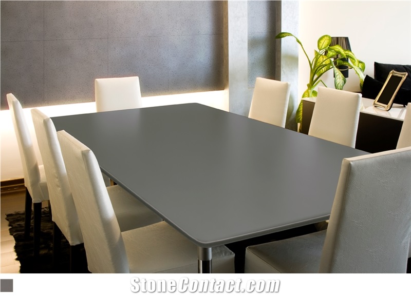 Lava Stone Top for Dining Room Table, Black Basalt Table Top