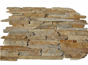 Loose Stone Slate Wall Stone,Wall Cladding Stone,Brown Slate Cultured Stone