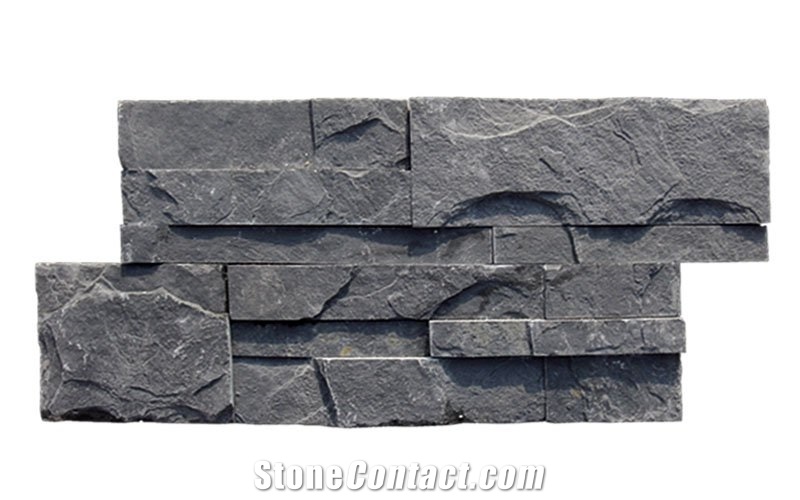 Nature Black Culture Stone,China Black Slate Cultured Stone