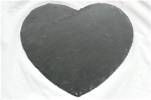 Roofing Slate Heart Shape Price, Black Slate Roof Tiles