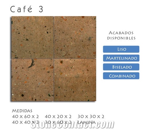 Brown Cantera - Cafe Alhambra Cantera Tiles