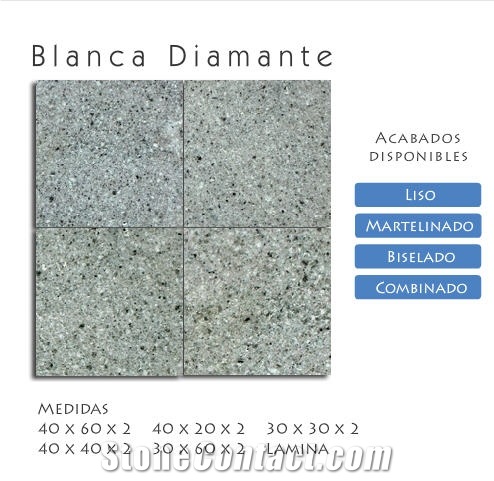 Cantera Blanca Diamante Laminated Tiles, Mexico White Cantera