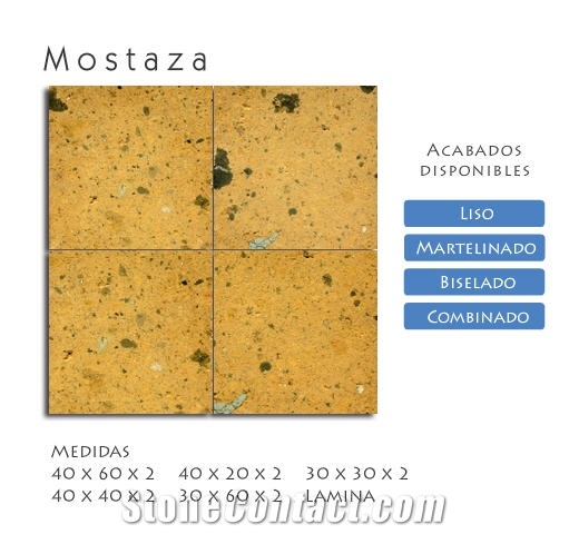Cantera Mostaza, Mostaza Cantera Tiles