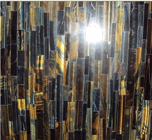 Tiger Eye Semiprecious Stone Panels, Slabs