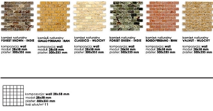 Tumbled Wall Brick Mosaic