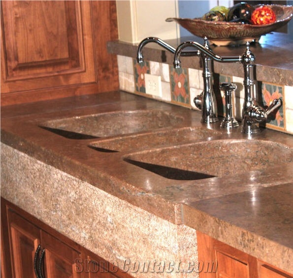 Brazil Exotic Granite Micro Bevel Edge Countertop Kitchen