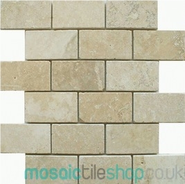 Brick White Tessare Mosaic Tiles