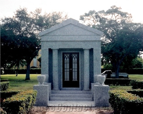 Granite for Mausoleums,White - Grey Granite Mausoleums