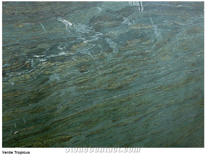 Verde Tropicus Marble Slabs, Tiles