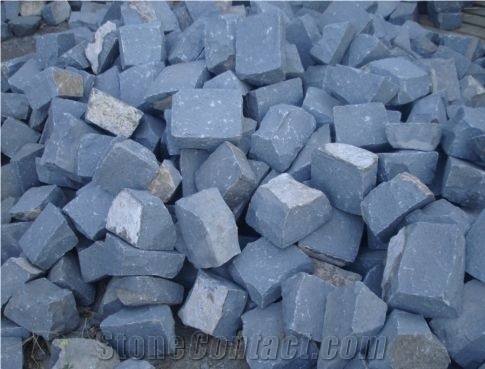 Adoquin Gris De Piedra Natural Cobble Stone, Cube Stone
