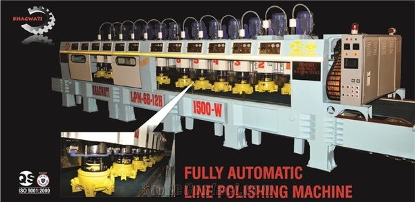 Automatic Line Polishing Machine 6brick 12 Italian Flicker Head