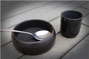 Caithness Siltstone Bowl and Tumbler, Whisky Tumblers