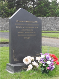 Polished Caithness Siltstone Memorial Tombstones