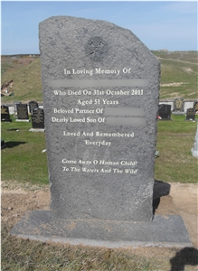 Riven Caithness Stone Memorial, Grave Stone