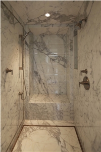 Italy Bianco Carrara Primavera Marble Bathhrom Design
