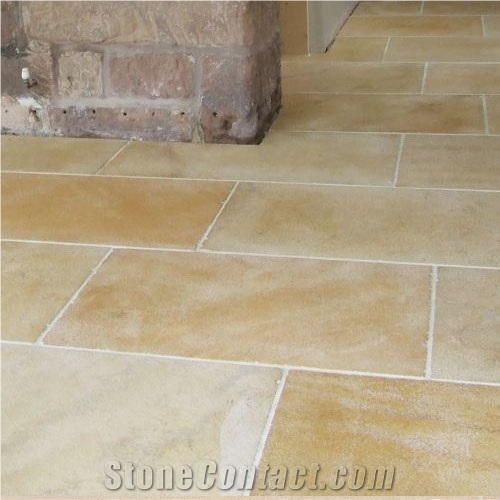 Dijon Tumbled Limestone Pattern Tiles From United Kingdom