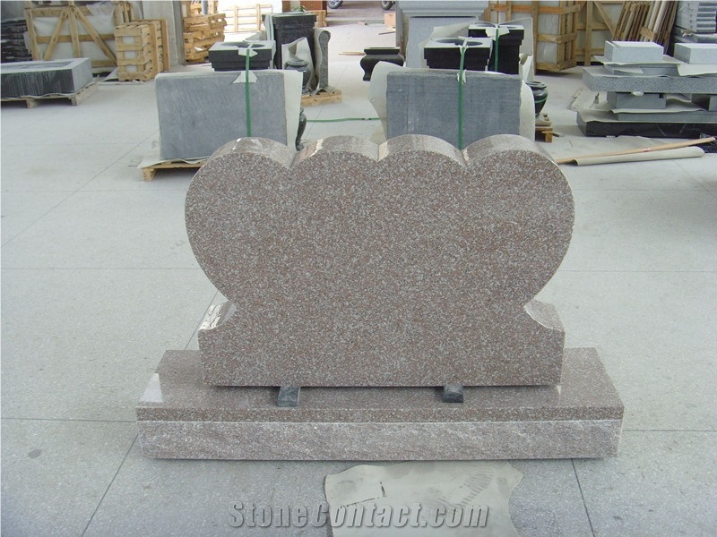Pink Granite Monument, Double Tombstone, G663 Pink Granite Monuments