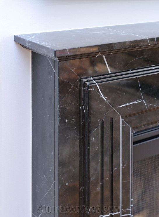 Fireplace Private Residence - Toorak 9, Nero Marquina Black Marble Fireplaces