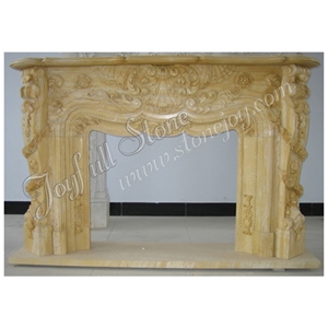 Marble Fireplace, Fireplace Mantel,Marble Mantel