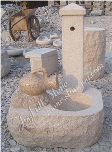 Outdoor Granite Fountains, Grey Granite Fountains
