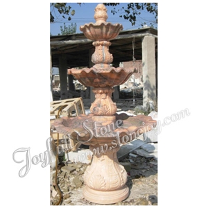 Polished Red Granite Fountain