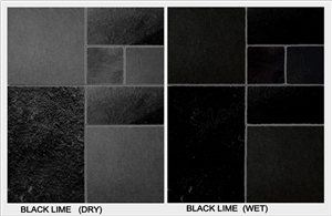 India Lime Black Limestone, Limestone Covering Slabs & Tiles