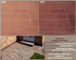 Mandana Natural Sandstone Slabs & Tiles, Mandana Red Sandstone Slabs & Tiles