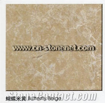 Butterfly Beige Marble Tile and Marble Slab,Beige Marble