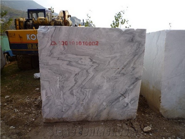 Bianco Ondulare White Marble Slabs Tiles,Calacatta White Marble with Grey Veins Wall Cladding,Floor Covering Pattern,Interior Walling Tile