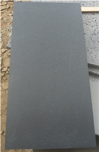 Honed China Black Basalt Andesite Slabs Tiles Panel Cut to Size Wall Cladding Panel,Floor Covering Pattern,Exterior Walling Pattern Tile