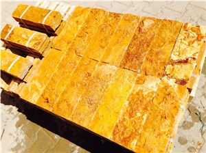 Golden Travertine - Split Face 30x10 cm