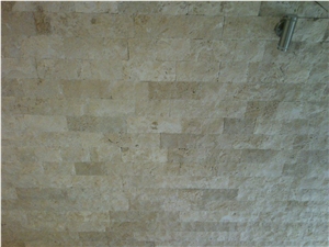 Ivory Travertine - Split Face 10xfl - Application