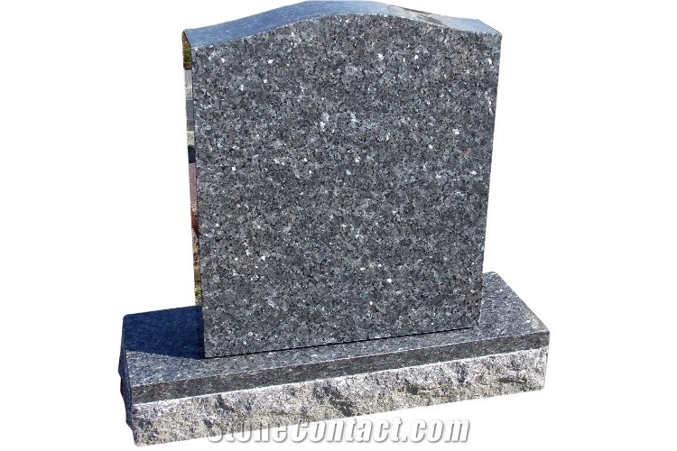 Jk28 Blue Pearl Granite Upright Headstone, Blue Granite Monument & Tombstone