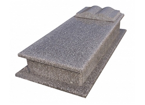 Sesame Grey Granite Book Shaped Stone Coffin, Grey Granite Monument & Tombstone