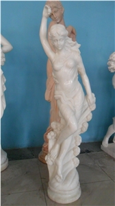 Beautiful White Marble Carving Statues,Sculpture