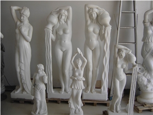 Beautiful White Marble Carving Statues,Sculpture