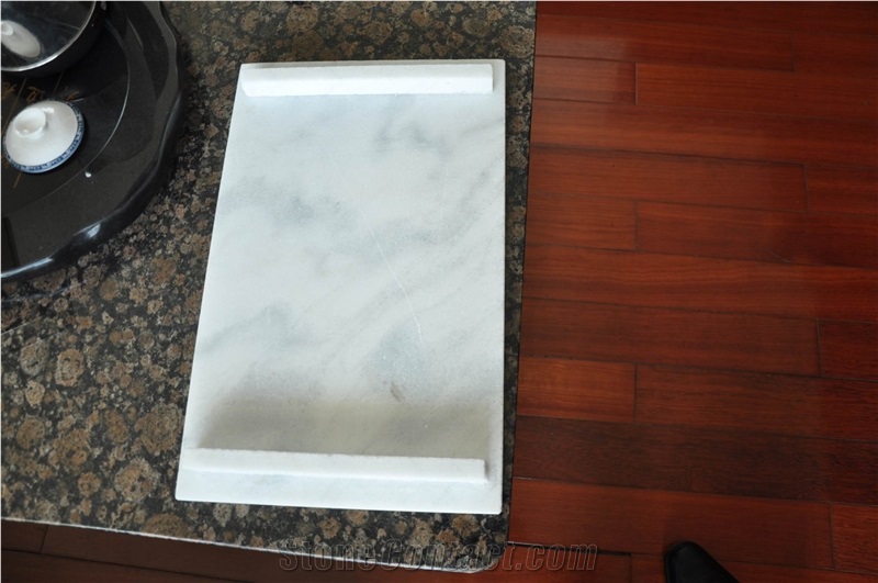 Chinese White Marble Chopping Board for Kitchen