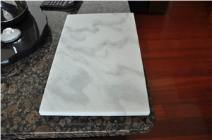 Chinese White Marble Chopping Board for Kitchen