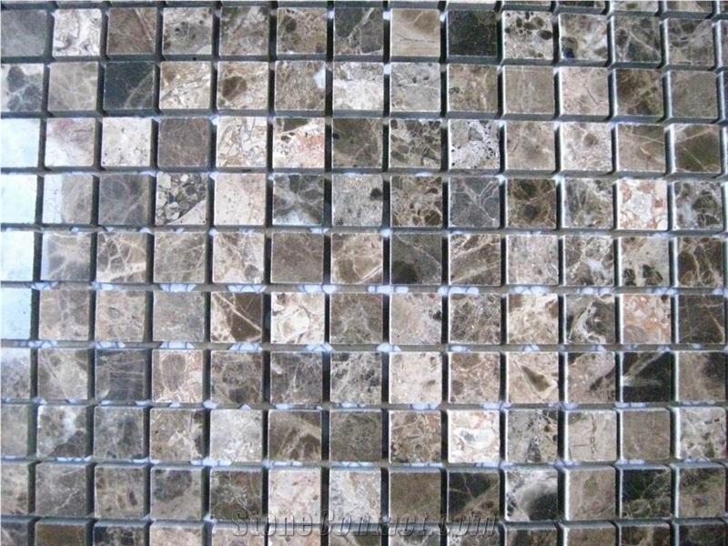 Dark Emperador Marble Mosaic Tiles,Turkey Brown Marble
